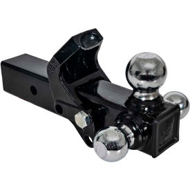 Buyers Products Tri-Ball Hitch with Pintle Hook and Chrome Towing Balls 2-1/2in Receiver - 1802280