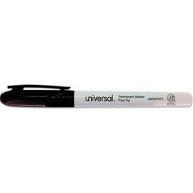 Universal Pen Style Permanent Markers Fine Point Black Dozen