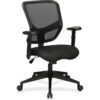 Lorell® Executive Mesh Mid-Back Chair - Black