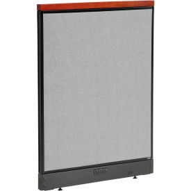 Interion® Deluxe Electric Office Partition Panel 36-1/4""W x 47-1/2""H Gray