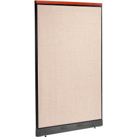 Interion® Deluxe Electric Office Partition Panel 48-1/4""W x 101-1/2""H Tan