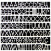MasterVision 1"" White Plastic Set of Letters Numbers & Symbols