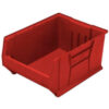 Quantum Plastic Hulk Stacking Bin 16-1/2""W x 30""L x 15""H Red