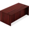 Lorell® Wood Desk - 66.1"" x 29.5"" x 30"" Desk - Mahogany - Chateau Series