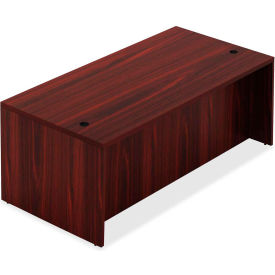 Lorell® Wood Desk - 66.1"" x 29.5"" x 30"" Desk - Mahogany - Chateau Series