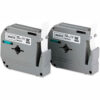 Brother® P-Touch® M Series Tape Cartridges 1/2""W Black on White 2/Pack