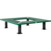 Global Industrial™ 6' Square Outdoor Tree Bench Expanded Metal Green