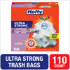 Hefty® Ultra Strong Scented Tall White Kitchen Bags 13 gal 0.9 mil White 110/Box
