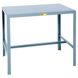 Little Giant® Stationary Machine Table W/ Angled Leg Steel Square Edge 36""Wx24""Dx30""H Gray