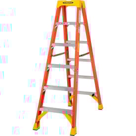 Werner 6' Dual Access Fiberglass Step Ladder 300 lb. Cap - T6206