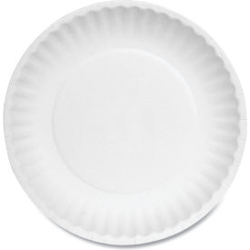 AJM Packaging Corporation Paper Plates 6"" Dia. White Pack of 1000