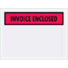 Panel Face Envelopes ""Invoice Enclosed"" Print 6""L x 4-1/2""W Red 1000/Pack