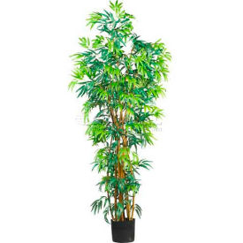 Nearly Natural 6' Curved Bamboo Silk Tree