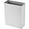 Global Industrial Stainless Steel Wall Mount Trash Can 6-2/5 Gallon