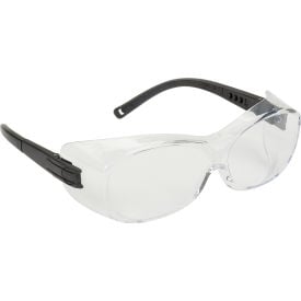 Ots® Safety Glasses Clear Anti-Fog Lens  Black Temples