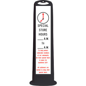 Cortina Trailblazer 03-768BLK-SSH Vertical Panel Black 45"" XL ""Special Store Hours""