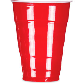 Hefty® Easy Grip Disposable Plastic Party Cups 9 oz Red Pack of 600