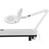 Global Industrial™ 8 Diopter LED Magnifying Lamp With Covered Metal Arm White