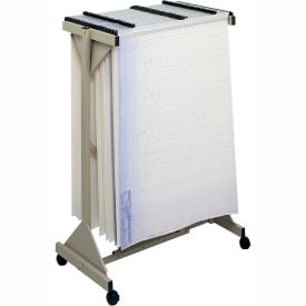 Safco® Adjustable Mobile Rack 43-3/4""W x 20-1/2""D x 51""H Brown