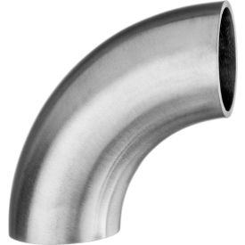 304 Stainless Steel Polished Short 90 Degree Elbow for Butt Weld Fittings - for 3"" Tube OD
