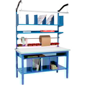 Global Industrial™ Complete Packing Workbench Laminate Square Edge 60""W x 36""D