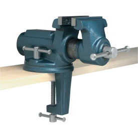 Wilton Super-Junior Vise W/Clamp-On Swivel 4"" Jaw Width 2-1/4"" Opening 2"" Throat