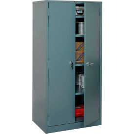 Global Industrial™ Storage Cabinet Turn Handle 36""W x 24""D x 78""H Gray Assembled