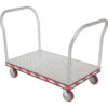 Aluminum Treadplate Deck Platform Truck ATP-C-3048-2HDL 2 Handles 3600 Lb. Cap.