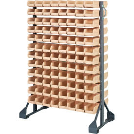 Quantum QRU-12D-220-192 Double Sided 12 Rail Unit With 192 QUS220 Ultra Stack & Hang Bins Ivory