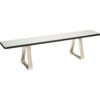 Global Industrial™ Locker Room Bench Laminate w/ Steel Trapezoid Legs 72""W x 12""D x 17""H