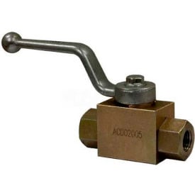 Buyers 2-Port High Pressure Ball Valve Hbvs025 7250 Max Pressure 1/4"" Nptf - Min Qty 2
