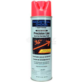 Rust-Oleum M1800 Water-Based Precision-Line Inverted Marking Paint Aerosol Fluor. Pink