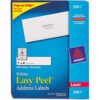 Avery® Easy Peel Laser Address Labels 1 x 4 White 5000/Box