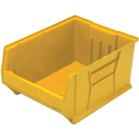 Quantum Plastic Hulk Stacking Bin 16-1/2""W x 30""L x 15""H Yellow