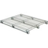 Welded Wire Open Deck Pallet Galvanized Steel 4-Way 40"" x 48"" 4000 Lb Static Capacity