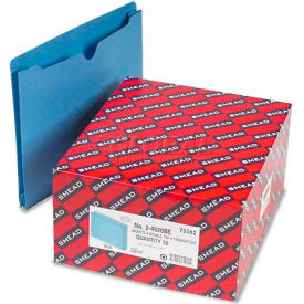 Smead® File Jackets 2-Ply Tab and 2"" Accordion Expansion Letter 11 Pt Blue 50/Box