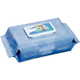 Pudgies Baby Wipes Unscented 6-1/2"" x 9"" White 80 Wipes/Pack 12/Case - NICA630FW