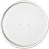 Dart® Paper Lids for 16 Oz. Food Containers White Vented 3.9"" Dia 25/Bag 20 Bags/Ctn
