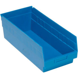 Plastic Nesting Storage Shelf Bin QSB208 8-3/8""W x 17-7/8""L x 6""H Blue
