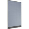 Interion® Office Partition Panel with Pass-Thru Cable 48-1/4""W x 100""H Blue