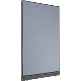 Interion® Office Partition Panel with Pass-Thru Cable 48-1/4""W x 100""H Blue