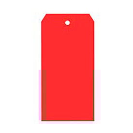 Global Industrial™ Shipping Tag #7 5-3/4""L x 2-7/8""W Red 1000/Pack