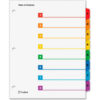 Cardinal OneStep Printable T.O.C. Divider Printed 1 8 9""x11"" 8 Tabs White/Multicolor