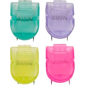 Advantus® Panel Wall Clip Cool Colors Assorted 4 per Pack