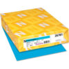 Colored Paper - Neenah Paper Exact Brights Paper Blue 8-1/2"" x 11"" 20 lb. 500 Sheets/Ream