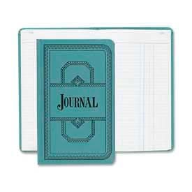 Boorum & Pease® Account Book Journal Ruled 12-1/8"" x 7-1/2 Blue Cover 500 Sheets/Pad