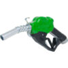 Fill-Rite N100DAU12G 1"" Automatic Nozzle with Hook Green Body 5-25 GPM End of Delivery Hose