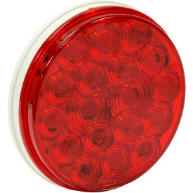 Buyers 4"" Red round Stop/Turn/Tail Light With 18 LED - 5624119