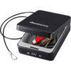 SentrySafe Compact Portable Security Box Safe P005C Combo Lock 5-15/16""W x 8""D x 2-5/8""H Black