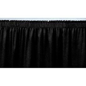 8'L Shirred-Pleat Skirting for 32""H Stage - Black
